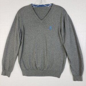 Psycho Bunny Sweater Pullover V-neck Pima Cotton Knit Peru Casual size S